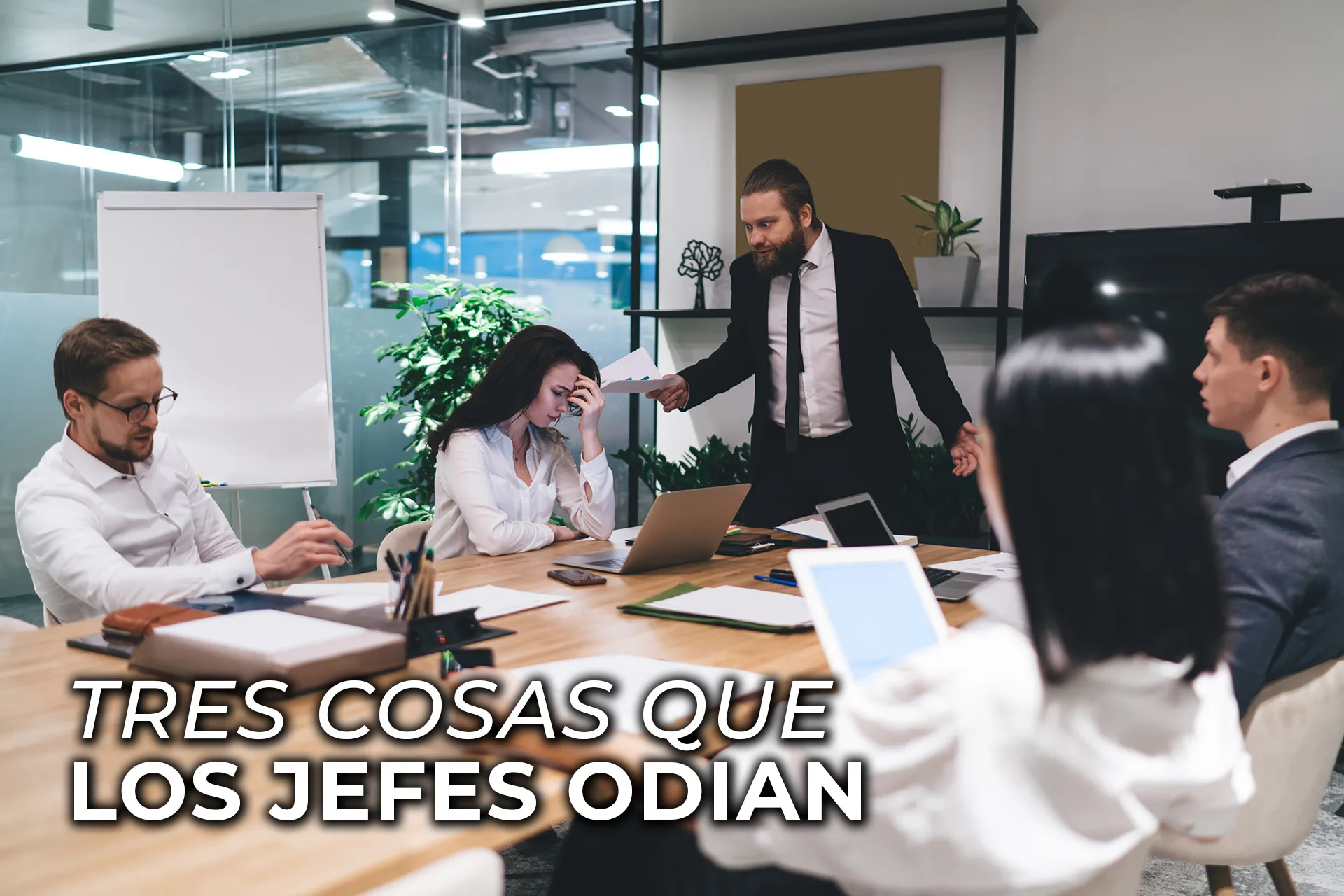 TRES COSAS QUE LOS JEFES ODIAN